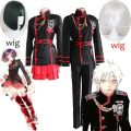 Miniatyrbild 1 av 5: Anime D.gray-man Linali Lenalee Lee Allen Walker Cosplay kostymer Svart skoluniform Qutfit kostym Halloween outfit klänning peruk Female M