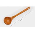 Miniatyrbillede 3 af 5: 4 stk. Træ Køkkenredskaber Uden Maling Non-Stick Gryde Solid Træ Spatel Sæt Ren Teak Solid Træ Lang