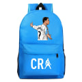 Miniatyrbillede 1 af 5: Fodbold CR7 Ronaldo Printing Børnestuderende Skoletaske Ungdomsrygsæk Udendørs rejsetaske Computertaske style 19