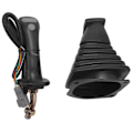 Miniatyrbilde 1 av 5: 3 Knapper Gravemaskin Joystick Assy Håndtak Gir Med Støvdeksel For Doosan Dx150 215 225 300 370-9c-YuJia