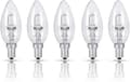 25W Halogenljuslampor, 5-pack E14 Halogenljuslampor, 220V, Dimbar Energibesparande Halogenlampor