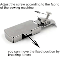 Miniatyrbild 4 av 5: Magnetisk Sömnadsguide Sybehör Quiltningstillbehör, Symaskin Multifunktionell Fixerad Mätverktyg Sömnadsguide DIY Hantverksverktyg (1 st)