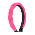 Flätat Vridet Hårband Rosa