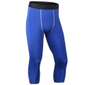 Pikkukuva 4 / 5: Miesten Gym Compressio Leggingsit Pohjakerros juoksutiukat housut 3/4 fitness Blue M