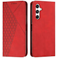Miniatyrbillede 1 af 5: Kompatibel til Samsung Galaxy A36 5G Telefon Cover Præget PU Læder Wallet Stand Case Red