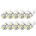 Pikkukuva 1 / 4: 10 kpl W5W 2825 T10 Wedge 5-SMD 5050 Xenon valkoiset LED-polttimot auton valoihin