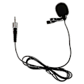 Miniatyrbillede 1 af 5: 3,5 mm Lavalier Revers Nål Clip-On Mikrofon Mic Til Sennheiser Sort