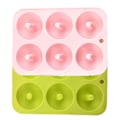 Miniatyrbillede 1 af 2: 2 stk. Silikone Donut Bageform Non-stick Form Opvaskemaskine Dekoration Værktøj Q
