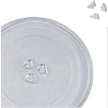Miniatyrbillede 2 af 5: Universal Mikrobølgeovn Drejetallerken Glasplade Med 3 Fikseringer, 245 Mm - Z
