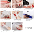 Miniatyrbild 4 av 5: Nagelförlängningsformar Tips Klar Polygel Akryl Nagelstencil UV Gel DIY Polering Manikyrverktyg