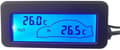 Bilens interiör- och exteriörtermometer DC12V digital termometer biltermometer bakgrundsbelyst mini LCD-termometer