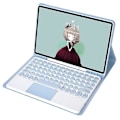 Pikkukuva 1 / 5: YT098B-A Yhteensopiva iPad Air (2020) / (2022) Pyöreät näppäimet Langaton Bluetooth-näppäimistö kosketuslevyllä, ihoa myötäilevä iskunkestävä jalusta Blue