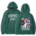 Miniatyrbillede 1 af 2: Tylor Ers r 0 Ccert r Crewc Taylor Swift 1989 hættetrøje til mænd og kvinder green XL