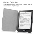 Miniatyrbillede 2 af 5: PU Læder Smart Magnetisk Flip E-reader Cover Kompatibelt til Kobo Clara HD Red