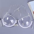 Miniatyrbilde 1 av 3: Dame 3/4 Cup Transparent Klar Push Up BH Ultratynn Stropp Usynlige BH-er Undertøy