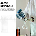Miniatyrbild 4 av 5: Väggmonterad Mask Handske Organiserare Akryl Förvaringslåda Dispenser Hållare Lab Glasögon Väskor Fodral Tillbehör Handskar Behållare