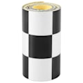Pikkukuva 1 / 5: 7,6 cm Mustavalkoruudullinen teippitarra autoon, moottoripyörään, pyörän tankkiin