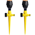 Miniatyrbillede 1 af 5: Havesprinkler, 1/2\" Automatisk 360 Graders Roterende Plænevandingssystem Vandspreder (2 stk.)