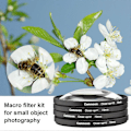 Miniatyrbillede 5 af 5: 72mm Makro Filter Sæt 4stk (+1,+2,+4,+10) Makro Filtre Makroobjektiv Filter Sæt med Filt