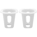 Miniatyrbillede 4 af 5: 50 Stykker Plastik Have Net Kopper Plantekurv Sæt Have Mesh Slidsede Planteskole Net Potte til Hydroponics Aquaponics Orkideer