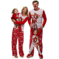 Miniatyrbild 3 av 3: Jul Familj Matchande Pyjamas Set Älg Print Jul Pyjamas Hem Kläder Men 0-6 Months