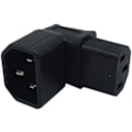 Pikkukuva 1 / 5: Alasviisto IEC 320 C14 3-nastainen uros - C13 naaras PDU PSU UPS -virtajohdon jatkoadapteri LCD LED -televisioiden seinäkiinnitykseen