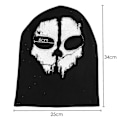 Pikkukuva 2 / 4: Aavemaske - Balaklava Moottoripyöräilyyn ja Paintballiin Yksi Koko Väri Musta