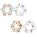 Miniatyrbilde 2 av 2: 4 stk. Baby Bomullsbib Vanntett 360 Petal Form Bib Søt Trykknapp Bib