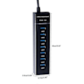 Miniatyrbild 5 av 5: USB 3.0 Hub, USB Hub 3.0, Multi USB Splitter Hub, 7 Port, Flerports Utökare, USB Hub
