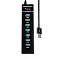 Pikkukuva 1 / 5: Usb 3.0 Hub Usb Hub 3.0 Moni Usb-jakaja Hub 7 Porttia Useiden Laajennus Usb Hub