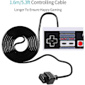 Miniatyrbilde 5 av 5: Klassiske NES-kontrollere for NES 8-bitts underholdningssystemkonsollkontrollpanel (2 stk)