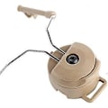 Miniatyrbild 5 av 5: Hjälmskenadapter 2st Plast+Stål Hjälm Arc Skena Upphängning Headset Stöd För Peltor Comtac I och Comtac II (Färg : Tan)