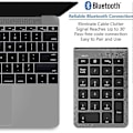 Miniatyrbild 2 av 5: Bluetooth Numerisk Knappsats, Portabel Trådlös Bluetooth 22 Tangenters Numerisk Tangentbord Med Flera Shor-Excellence