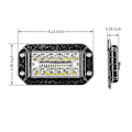 Miniatyrbillede 3 af 5: 2 stk. 12V 6 tommer planmonteret arbejdslys 26 LED super lysstærk spotlight bilforlygter