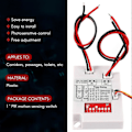 Miniatyrbild 4 av 5: 12V 24V PIR Rörelsesensorswitch IR Infraröd Mänsklig Induktion Tidsfördröjningsrelä Switch Korridor LED L