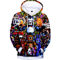 Pikkukuva 1 / 2: Lapset Pojat Tytöt Viisi yötä Freddyn casual hupparit Fnaf hupullinen villapaita Topit Lahjat style 6 4XL