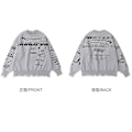 Pikkukuva 2 / 5: Retro Villa Racing Letters Neule Hiphop Pariskunta Neuleet grey M
