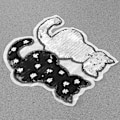Miniatyrbillede 4 af 5: Ultnice Kat Vendbar Farveskiftende Paljetter Syning i Patches (Sort)