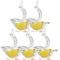 Miniatyrbillede 1 af 5: Manuel citronpresser, citronpresser til presning af citron, akryl manuel citronpresser (5 stk)