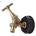 Miniatyrbilde 1 av 4: MYAMIA Vanntankadapter 1/2 Tomme S60X6 IBC Kranuttak Erstatningsventil Kobling for Hagevannkobling