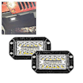 Miniatyrbillede 1 af 5: 2 stk. 12V 6 tommer planmonteret arbejdslys 26 LED super lysstærk spotlight bilforlygter
