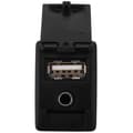 Bil AUX USB Port Adapter Jack Auto för för Yaris för 86190-0R010 Plast