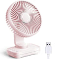 Miniatyrbillede 1 af 5: D606usb Genopladelig Bordventilator - Kirsebærblomst Pulverhusholdningsprodukter