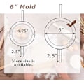 Miniatyrbild 3 av 4: 6 tums Empanadaspress, Stor Dumpling Maker i Rostfritt Stål, 2-i-1 Degskärare / Dumplingform för Handpaj, Empanada, Dumpling, Pierogi & Ravioli