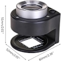 Miniatyrbillede 4 af 5: 30X Håndholdt Mikroskop Forstørrelsesglas Juveler Loupe med Lys, 6 LED Desktop Metal Forstørrelsesglas Bærbar Foldbar Skala Øje Loop