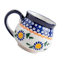 Pikkukuva 3 / 4: Luova keraaminen muki, esteettiset mukit, kaunis kahvimuki, koti- ja toimistokäyttöön, vesikuppi 14X8X9CM 1 kpl