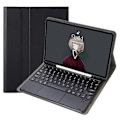 Pikkukuva 3 / 5: YT098B-A Yhteensopiva iPad Air (2020) / (2022) Pyöreät näppäimet Langaton Bluetooth-näppäimistö kosketuslevyllä, ihoa myötäilevä iskunkestävä jalusta Black