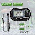 Miniatyrbillede 4 af 5: Akvarietermometer LCD Digital Display med Sugekop og Probe til Reptiler Inkubator Akvarium Drivhus Pakke med 4