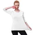 Miniatyrbillede 3 af 5: Kompressionstrøje til kvinder, Dry Fit, langærmet løbe-T-shirt, træningstoppe, Small, 3-pak (sort+hvid+grå)