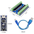 Miniatyrbild 2 av 5: Nano I/O Shield Expansionskort Kompatibelt med för + Nano 3.0 med CH340 Chip för Kit DIY